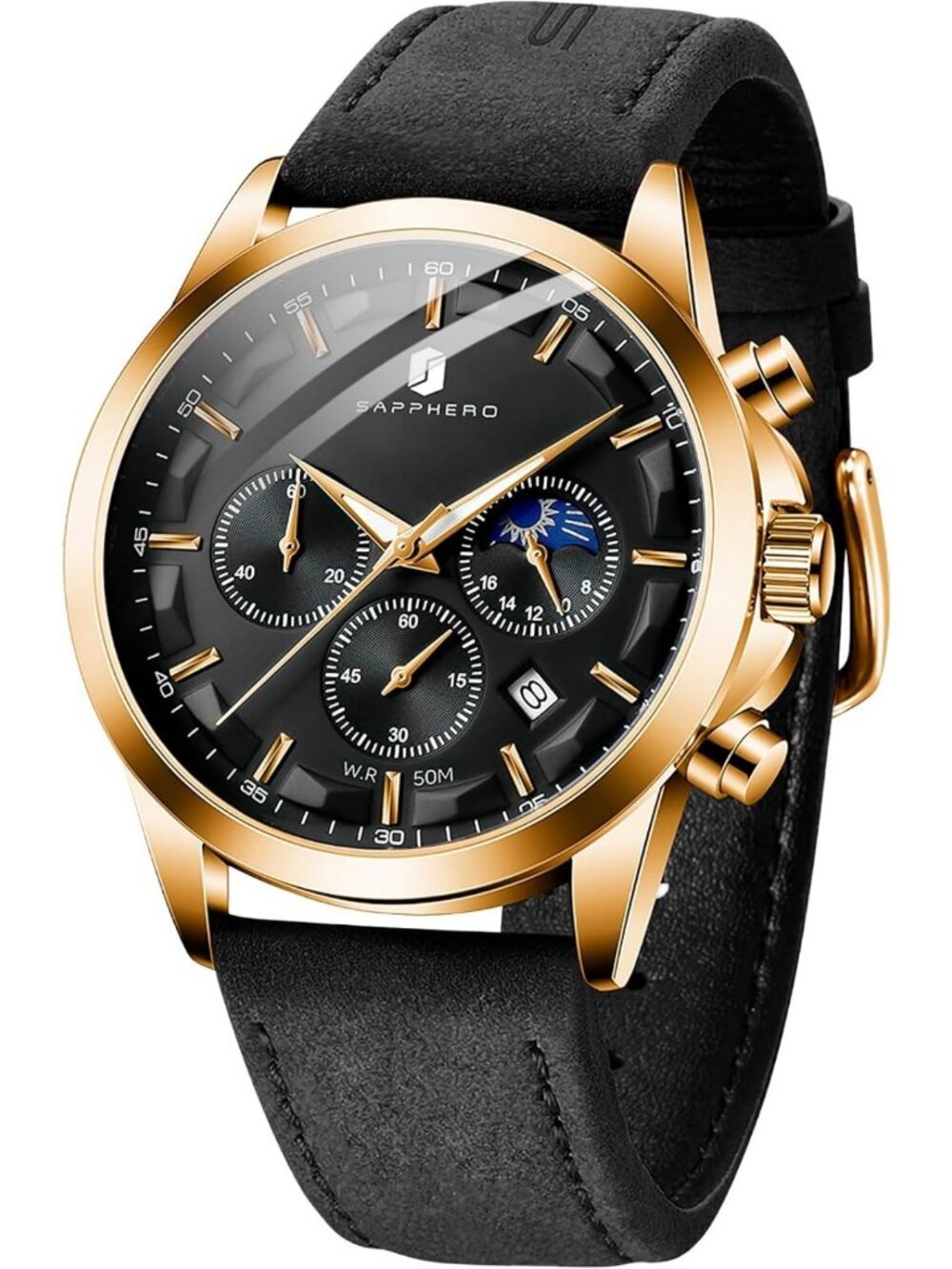 Stylish Men's Chronograph Dress Watch - Waterproof, Perfect Gift for Him